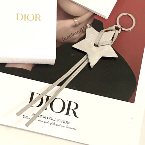 Dior Silver Around The World Star Keychain - Picture 1 of 4